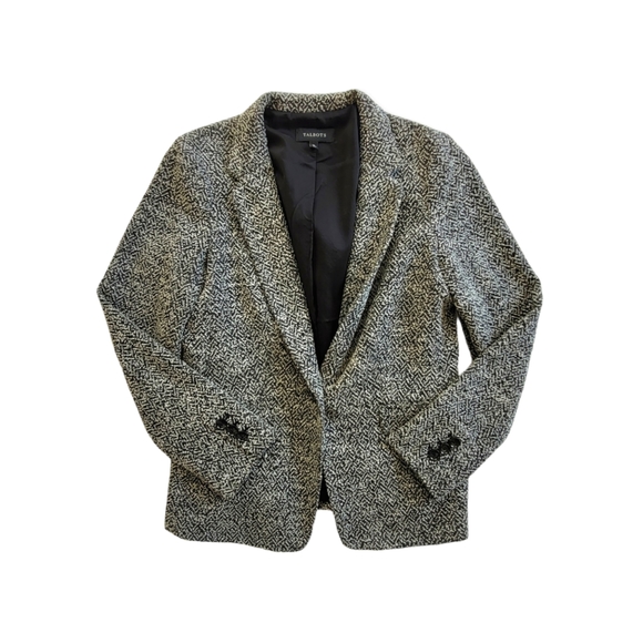 💐 Talbots One-Button Suit Jacket Size Medium - Picture 1 of 5